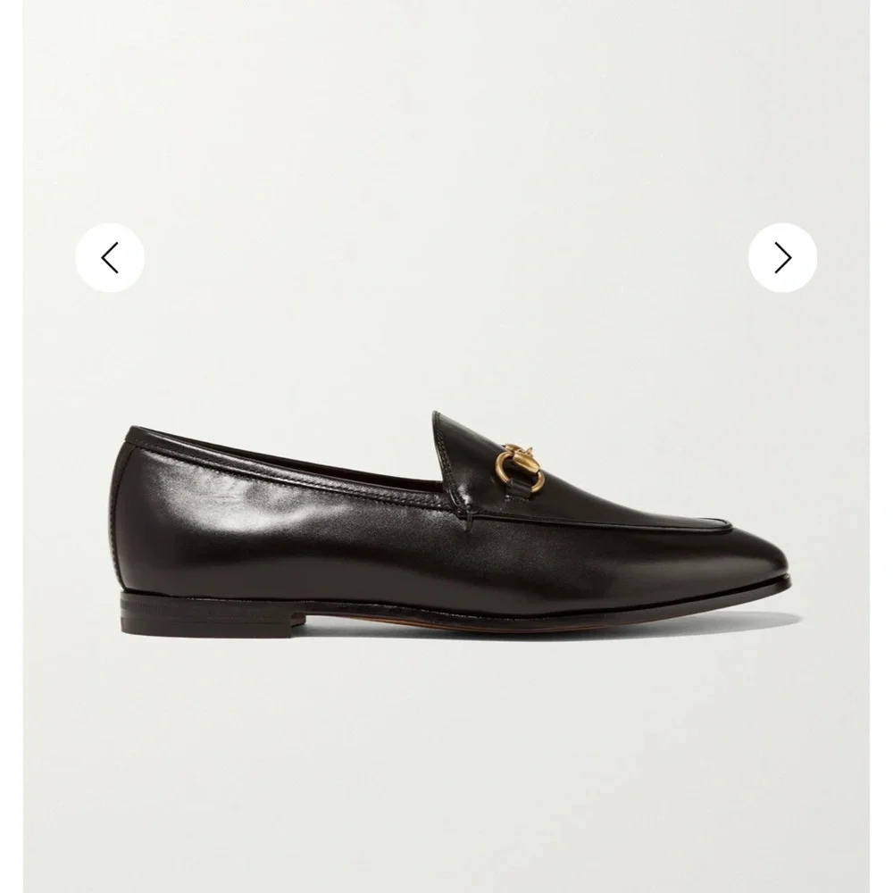 NWT Gucci Jordaan Loafers Black Women’s Black Size 37 EU / 7 U.S. - Picture 4 of 10